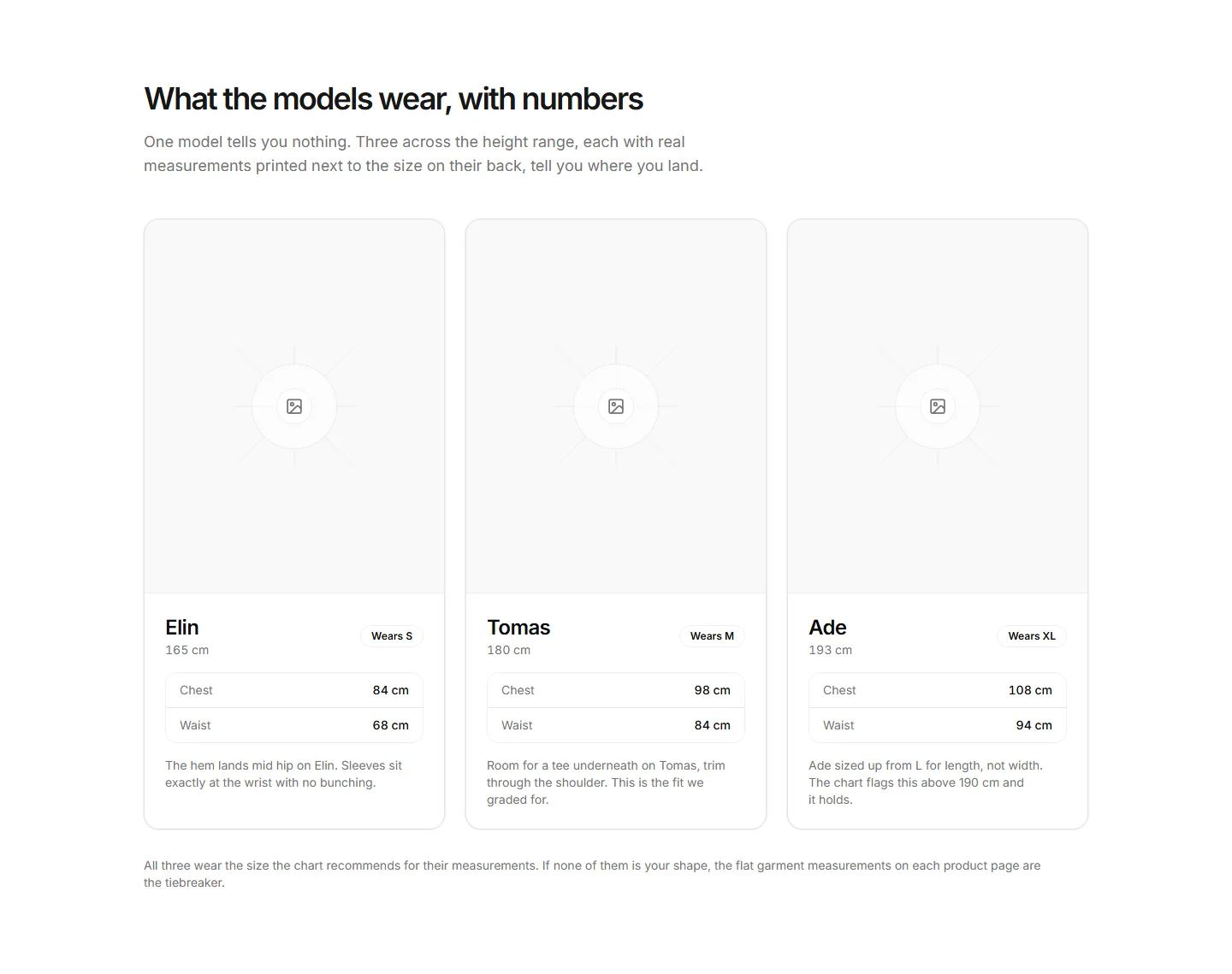 Static preview of ecommerce-pro-size-and-fit-model-size-reference