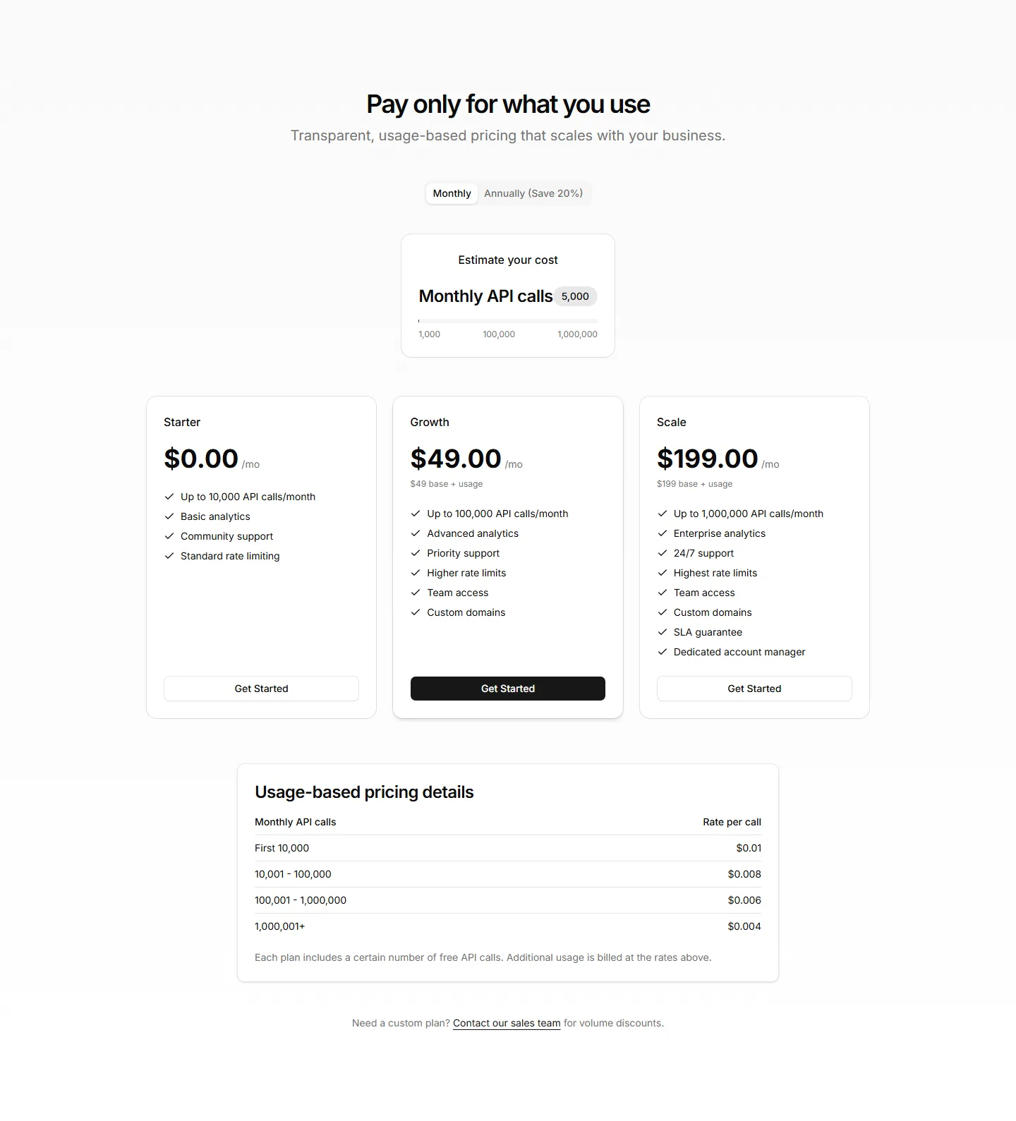 Static preview of marketing-pricing-sections-calculator