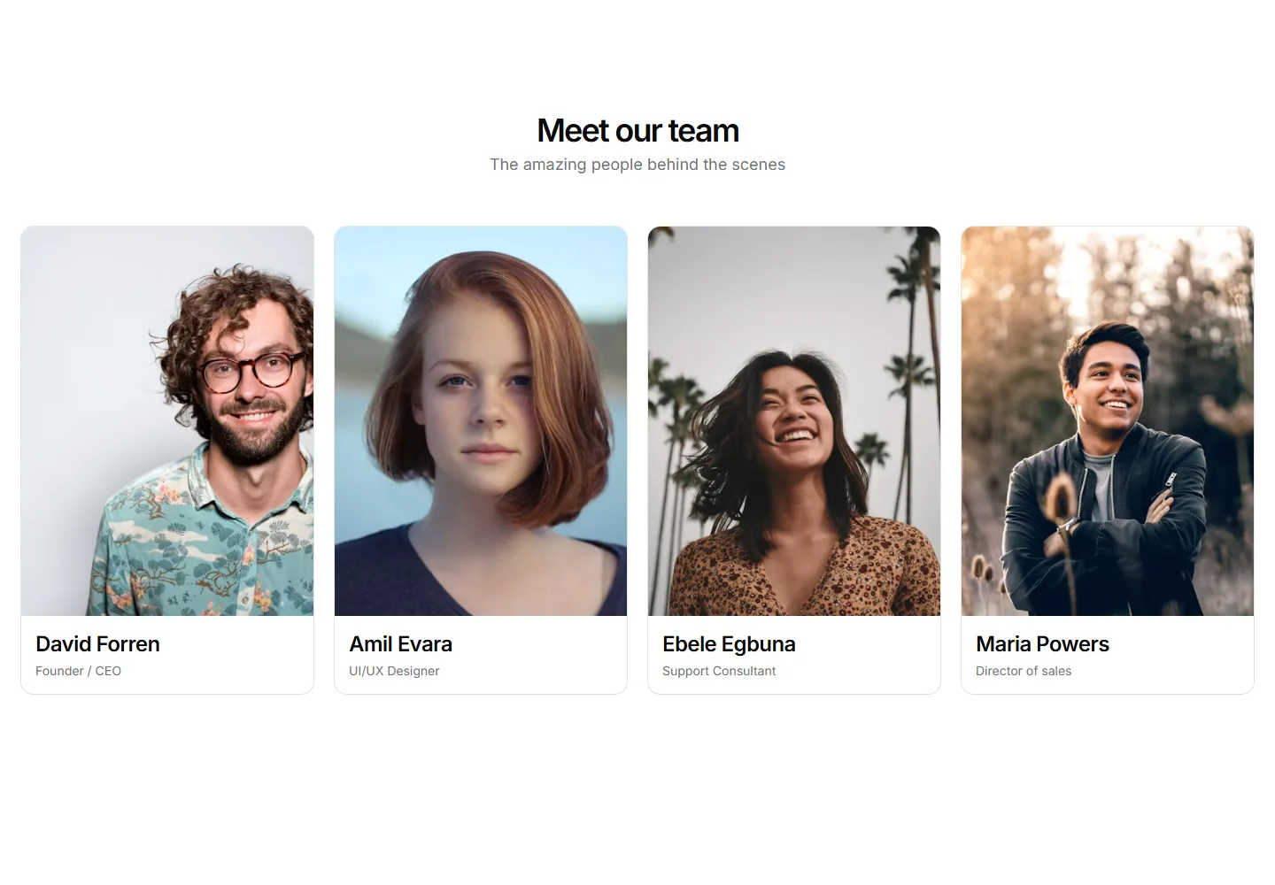 Static preview of marketing-team-sections-with-hover-cards