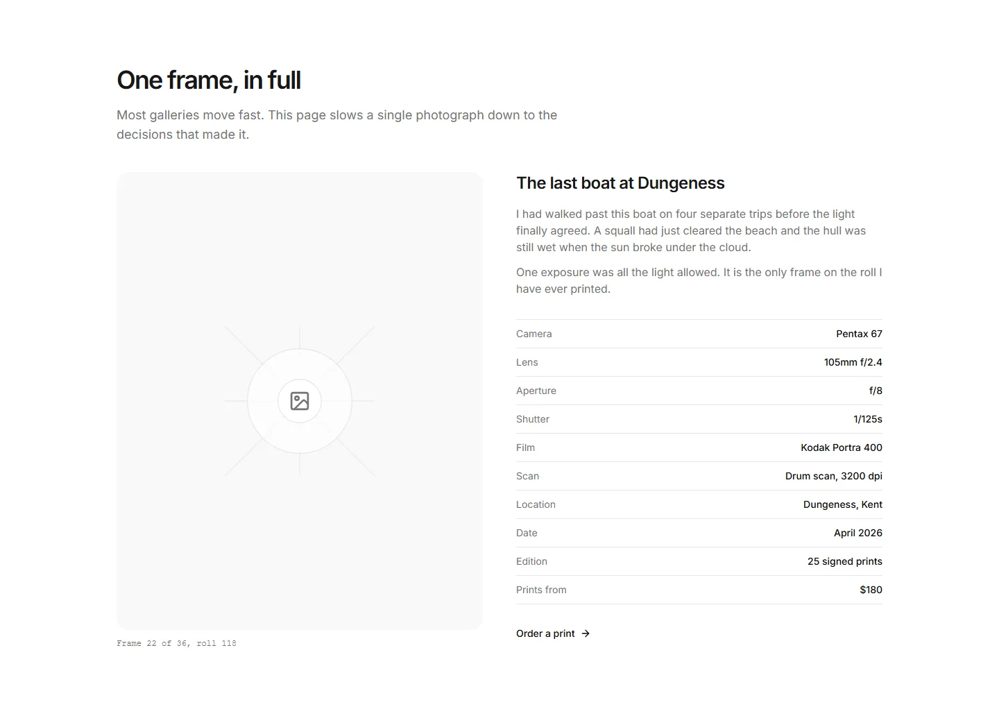 Static preview of portfolio-pro-gallery-sections-frame-study