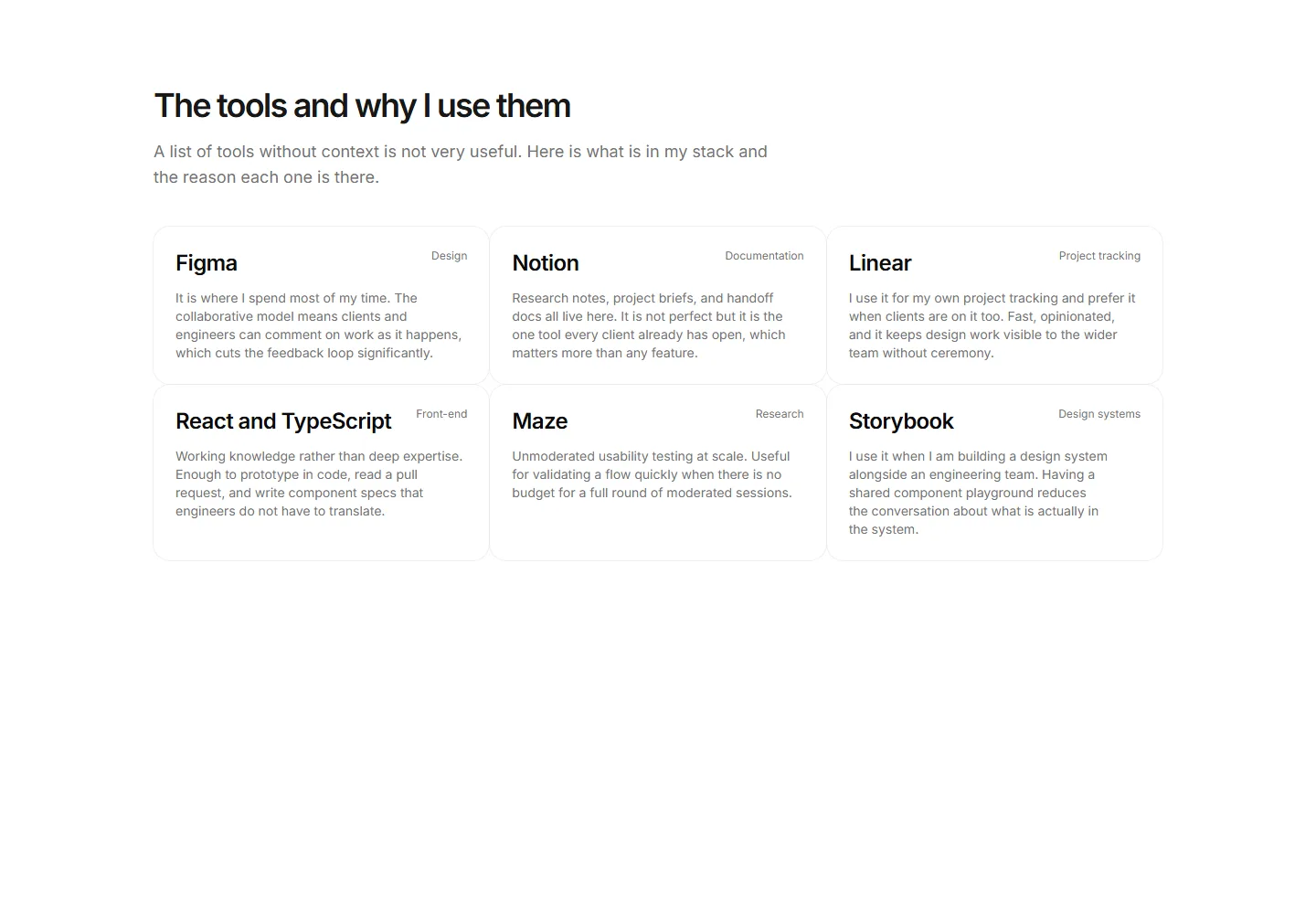 Static preview of portfolio-pro-skills-sections-stack-with-context