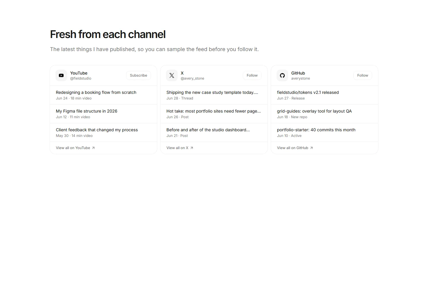 Static preview of portfolio-pro-social-links-platform-feeds
